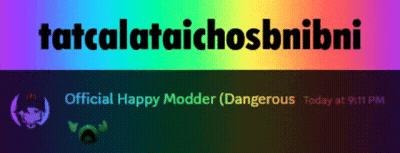 A Rainbow Colored Background With The Words Tatcalataichosbnibni On It GIF