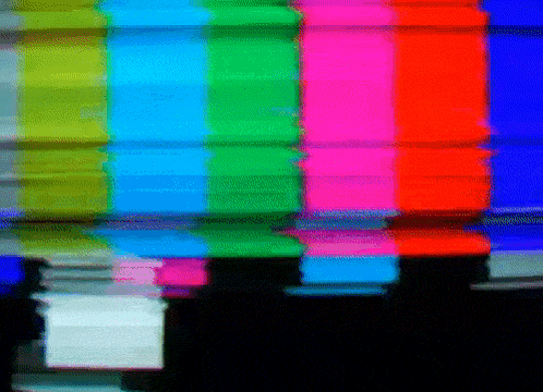 A Rainbow Of Colors Is Displayed On A Screen GIF