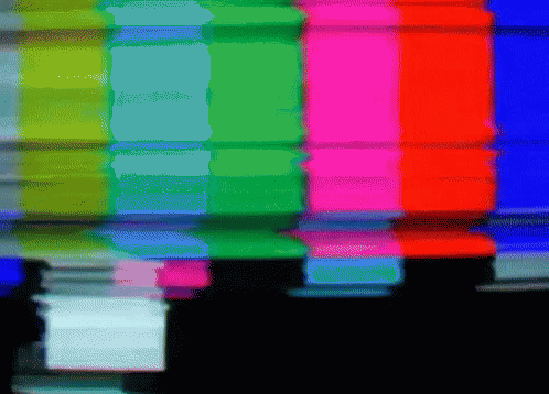 A Rainbow Of Colors Is Displayed On The Screen GIF