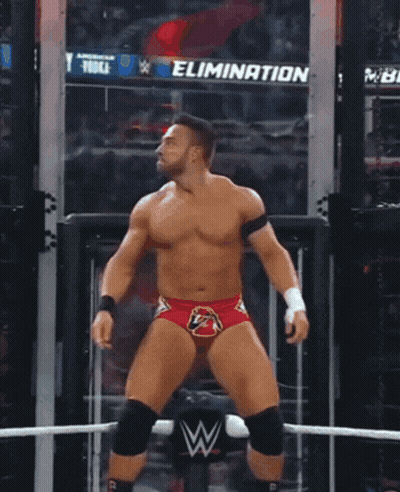 A Ram Logo Is On The Wrestling Ring GIF