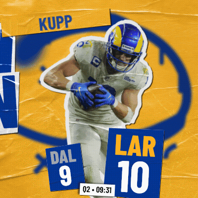 A Rams Football Player Is Running With The Ball GIF