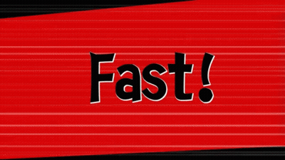 A Red And Black Striped Background With The Word Fast Written On It GIF