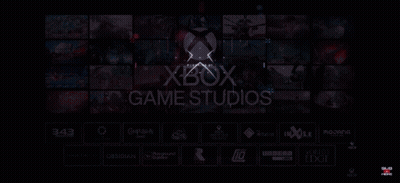 A Red And Blue Background With The Word Xbox GIF