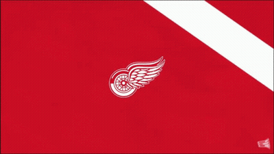 A Red And White Flag With The Letter A In The Corner GIF