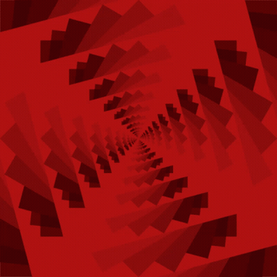 A Red Background With A Swirl Of Squares GIF