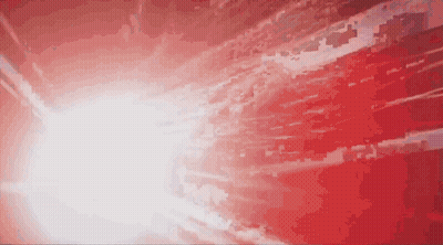 A Red Background With A White Light Coming Out Of The Middle GIF