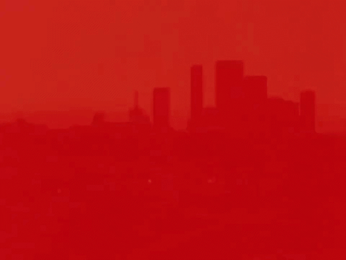 A Red Background With The A Team Written In White GIF