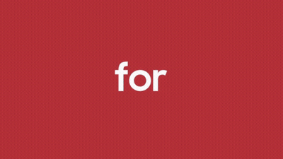 A Red Background With The Word Fan Written In White GIF