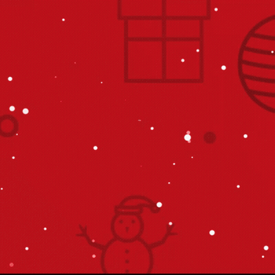 A Red Background With The Words Feliz Navidad Written In White GIF