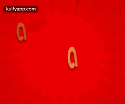 A Red Background With Yellow Letters That Says ' Kulfyapp.com ' On The Bottom GIF