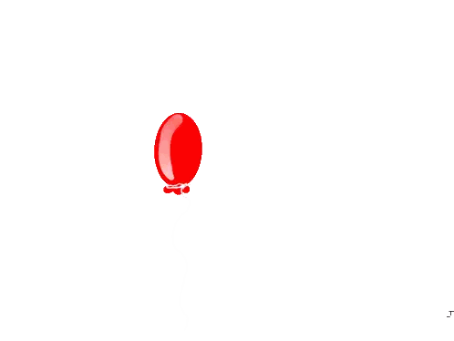 A Red Balloon Is Floating In The Air On A String Sticker