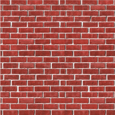 A Red Brick Wall With White Bricks And A Black Silhouette GIF
