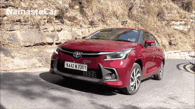 A Red Car With A License Plate That Says Fk402 N7351 GIF