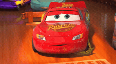 A Red Car With Rusteze Written On It GIF