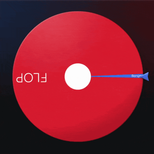 A Red Cd With Banger Written On It GIF