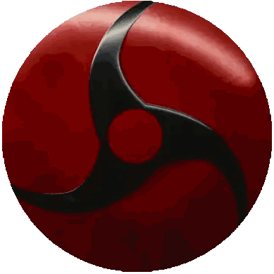 A Red Circle With A Black Triangle In The Middle Sticker