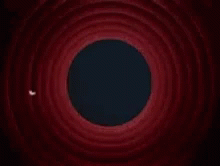 A Red Circle With The Words That 'S All Folks Written On It GIF