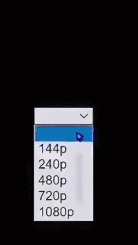 A Red Heart Is Surrounded By A List Of Options Including 480P And 1080P GIF