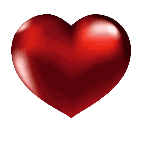 A Red Heart With A Crack In The Middle On A White Background Sticker
