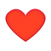 A Red Heart With A Pink Border On A White Background . GIF