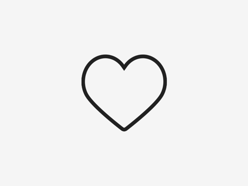 A Red Heart With A Pink Circle In The Middle GIF