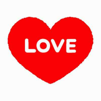 A Red Heart With The Word Love Written In White GIF