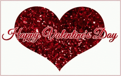 A Red Heart With The Words Happy Valentine 'S Day GIF