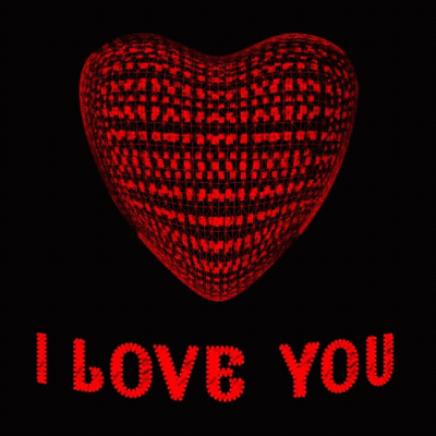A Red Heart With The Words " I Love You " Written Below It GIF