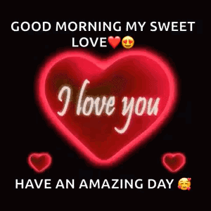 A Red Heart With The Words `` I Love You '' Written Inside Of It . GIF