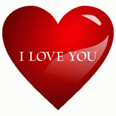A Red Heart With The Words " I Love You " Written On It GIF