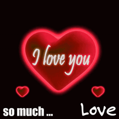 A Red Heart With The Words " I Love You " Written On It GIF