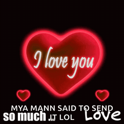 A Red Heart With The Words " I Love You " Written On It GIF