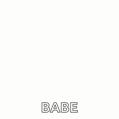 A Red Heart With The Words Love You Babe On It GIF