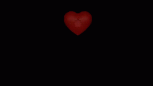 A Red Heart With The Words You Complete Me Kisha Written On It GIF