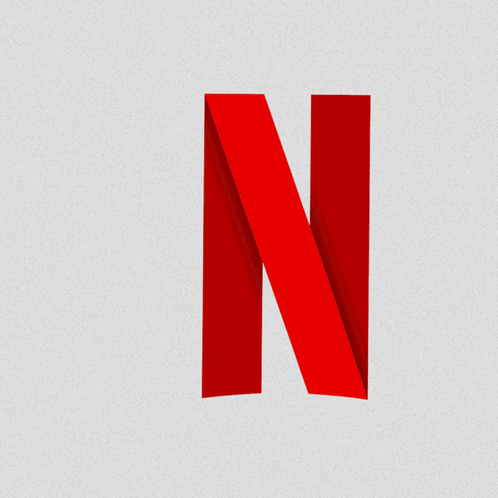 A Red Letter N Is On A White Surface GIF
