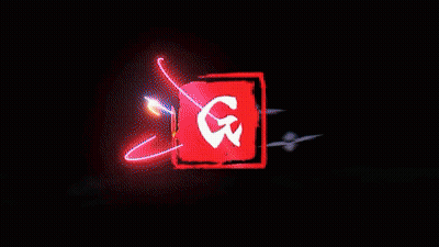 a red square with a white letter g on it