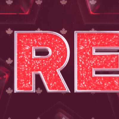 A Red Star With The Words Get Ready Written In Red GIF