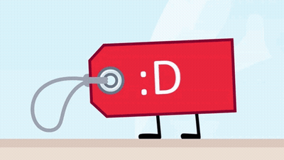 A Red Tag That Says 80 On It GIF