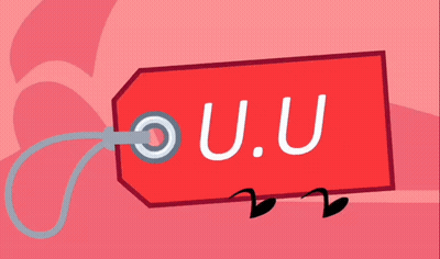A Red Tag That Says ' Oyou ' On It GIF