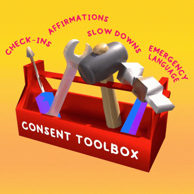 A Red Toolbox With A Hammer A Wrench And A Screwdriver In It GIF