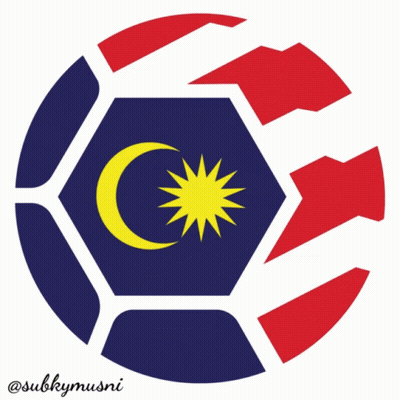 A Red White And Blue Circle With A Crescent Moon And Star GIF