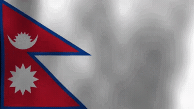 A Red White And Blue Flag With A Crescent Moon And Star On It GIF