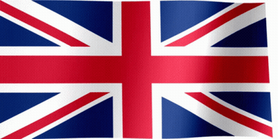 A Red White And Blue Flag With A Cross On It GIF