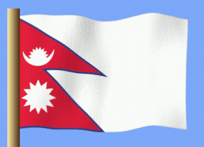 A Red White And Blue Flag With A Star And A Crescent Moon GIF