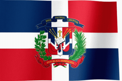 A Red White And Blue Flag With The Words Patria Dios And Libertad GIF
