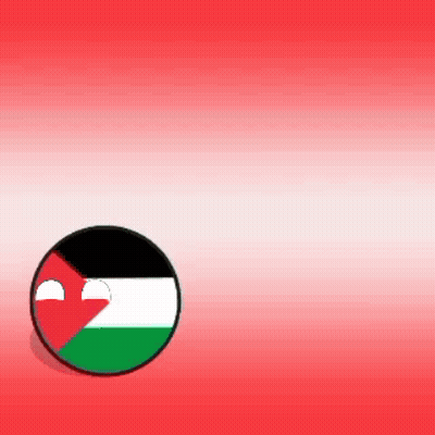 A Red White And Green Flag In A Circle GIF
