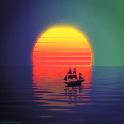 A Reflection In The Sunset GIF