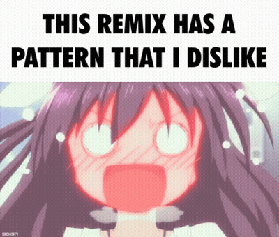 A Remix Has A Pattern That I Dislike With A Cartoon Girl GIF