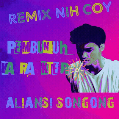 A Remix Nih Coy Album Cover With A Man GIF