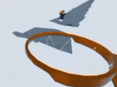 A Roblox Character Is Trying To Dunk A Basketball Into A Hoop GIF